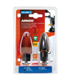 Coppia frecce carbon "arrow" arancio  90093