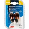 Coppia lampade 12v 15s 21w arancio  58065
