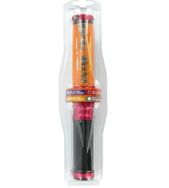 Coppia manopole moto rosse  "metal"  90311