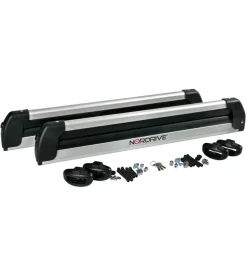 Coppia portasci nordrive "pro-slider evo aluminium ps-60" argento - n40000