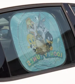 Coppia tendine auto laterali "looney tunes" 44x35 cm