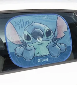 Coppia tendine auto laterali "disney stitch" 44x35 cm