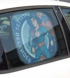 Coppia tendine auto laterali "superman" 44x35 cm