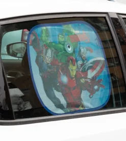 Coppia tendine auto laterali "avengers" 44x35 cm