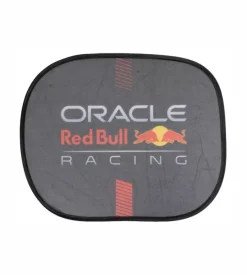 Coppia tendine laterali auto redbull "powerbar" nero e rosso
