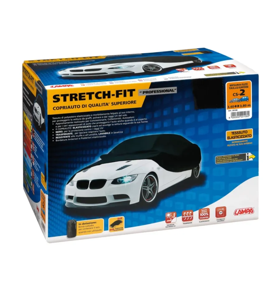 Copriauto elasticizzato"cs-2" stretch-fit professional 20106