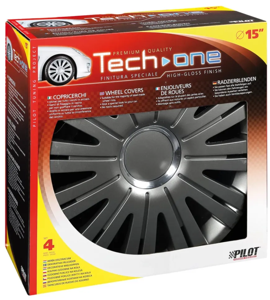 Copricerchi per auto active grafite - ø 15" pilot 31562