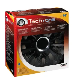 Copricerchi per auto "avalone" pro black - ø 14"  31526