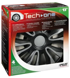 Copricerchi per auto avalone silver & black - ø 13"  31620