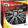 Copricerchi per auto "avera" silver & black - ø 15" pilot  31617