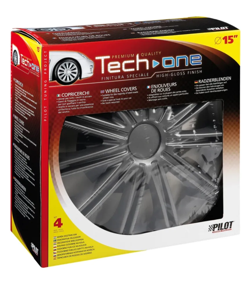 Copricerchi per auto nero dark - ø 15" 31517