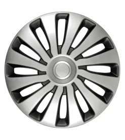 Copricerchi per auto "sepang" silver & black - ø 13" pilot  31655