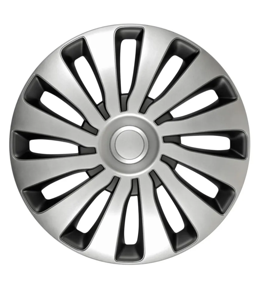 Copricerchi per auto "sepang" silver & black - ø 14" pilot 31656