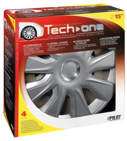 Copricerchi per auto "stratos rc silver" - ø 15" pilot  31597