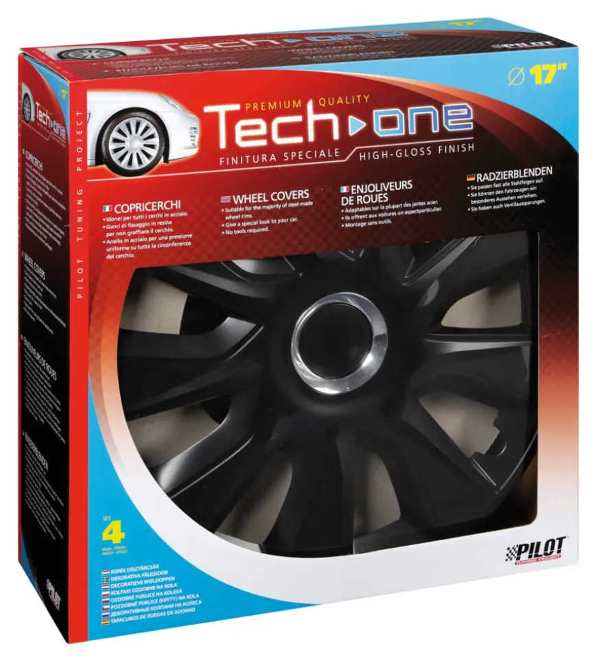 Copricerchi per auto "stratos rc black" - ø 17" pilot 31609