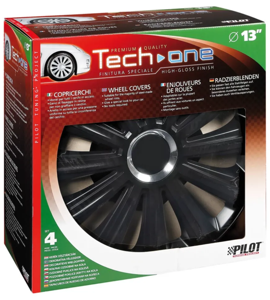 Copricerchi per auto trend black - ø 13" pilot 31580