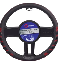 Coprivolante auto universale sparco rosso/nero anti dissolvenza - sps101