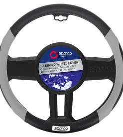 Coprivolante auto universale sparco grigio/nero con dettagli traforati - spc1113