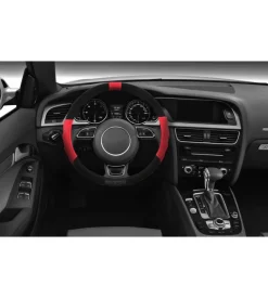 Coprivolante auto universale sparco rosso/nero antiscivolo - spc1108