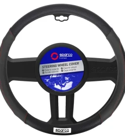 Coprivolante auto universale sparco nero con dettagli traforati - spc1113