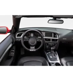 Coprivolante per auto sparco nero in pvc