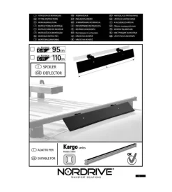 Deflettore aero kargo k11 - 110 cm  n11054 - nordrive