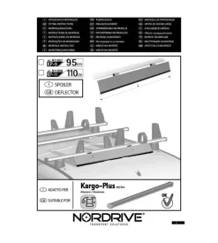 Deflettore aero kargo-plus kp9 - 95 cm  n11057