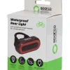 Fanalino posteriore per bicicletta sparco in alluminio e silicone, 3 modalita' di illuminazione
