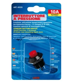 Interruttore a press.10a-12v  45555