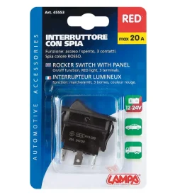 Interruttore con spia 20a-12v  45553