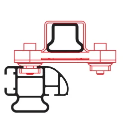 Kargo rack system - set 2 adattatori per barra  n99968