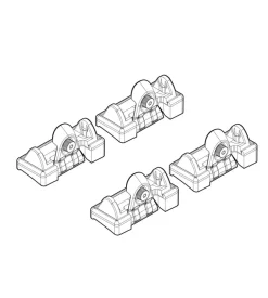 Kit attacchi per barre auto portatutto renault clio 5d 3/98>9/05,clio storia  n21004