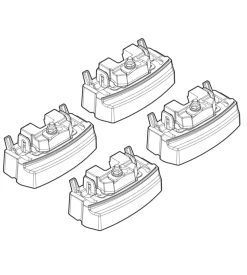 Kit attacchi per barre auto portatutto mercedes cla 4p 13>  n21187