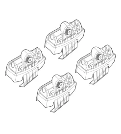 Kit attacchi per barre auto portatutto mazda 2 5p 15>  n21173