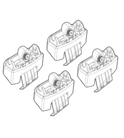 Kit attacchi per barre auto portatutto kia rio 5p 09/11>  n21168