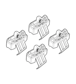 Kit attacchi per barre auto portatutto peugeot 508 4p 18>  n21226