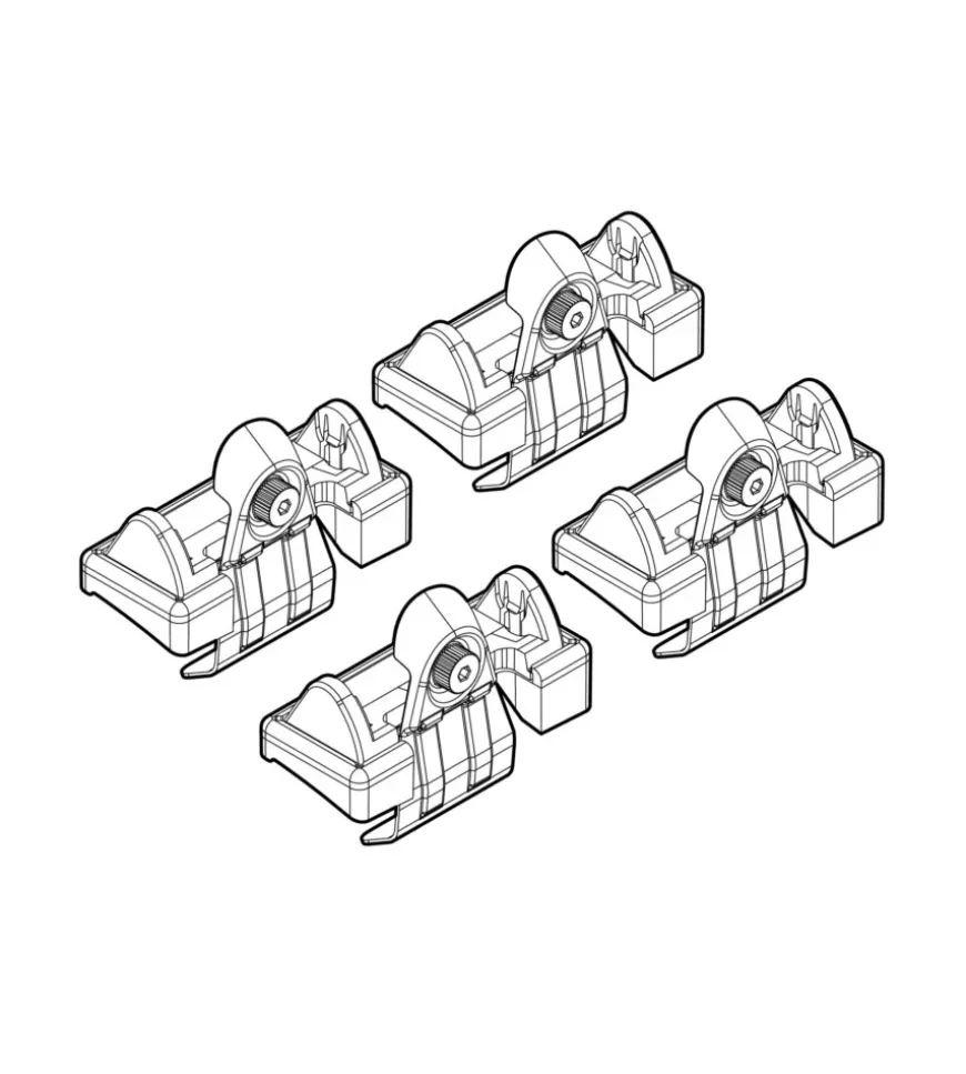 Kit attacchi per barre auto portatutto vw fox 3d 05/05> 12/10 n21054