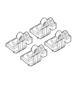 Kit attacchi per barre auto portatutto vw golf v.    0308, vi 0812  n21022