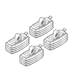 Kit attacchi per barre auto portatutto fiat idea 1/04 lancia musa 9/04  n21020
