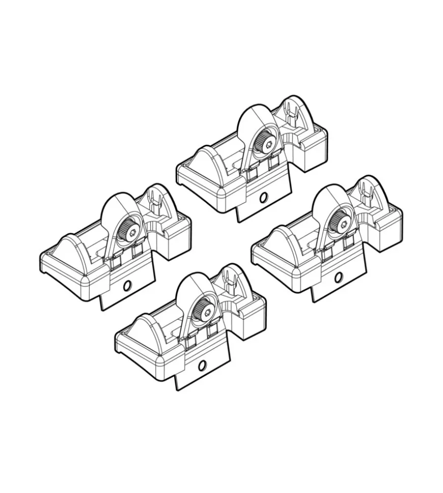 Kit attacchi per barre auto portatutto renault modus 5d 9/04,clio 5d 10/05,d n21058