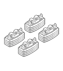 Kit attacchi per barre auto portatutto renault megane 3/5d 10/0211/08,scen n21044