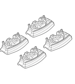 Kit attacchi per barre auto portatutto kia soul 01/14> (no railing)  n21164