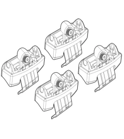 Kit attacchi per barre auto portatutto toyota rav 4 (no railing) 13>  n21161