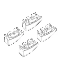 Kit attacchi per barre auto portatutto fiat panda    (no railing) 02/12  n21159