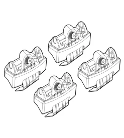 Kit attacchi per barre auto portatutto fiat 500 07/07-  n21102