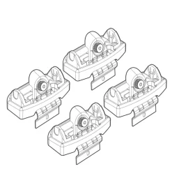 Kit attacchi per barre auto portatutto nissan qashqai  03/07  n21147