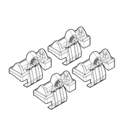 Kit attacchi per barre auto portatutto audi a6 9/04>4/11  n21035