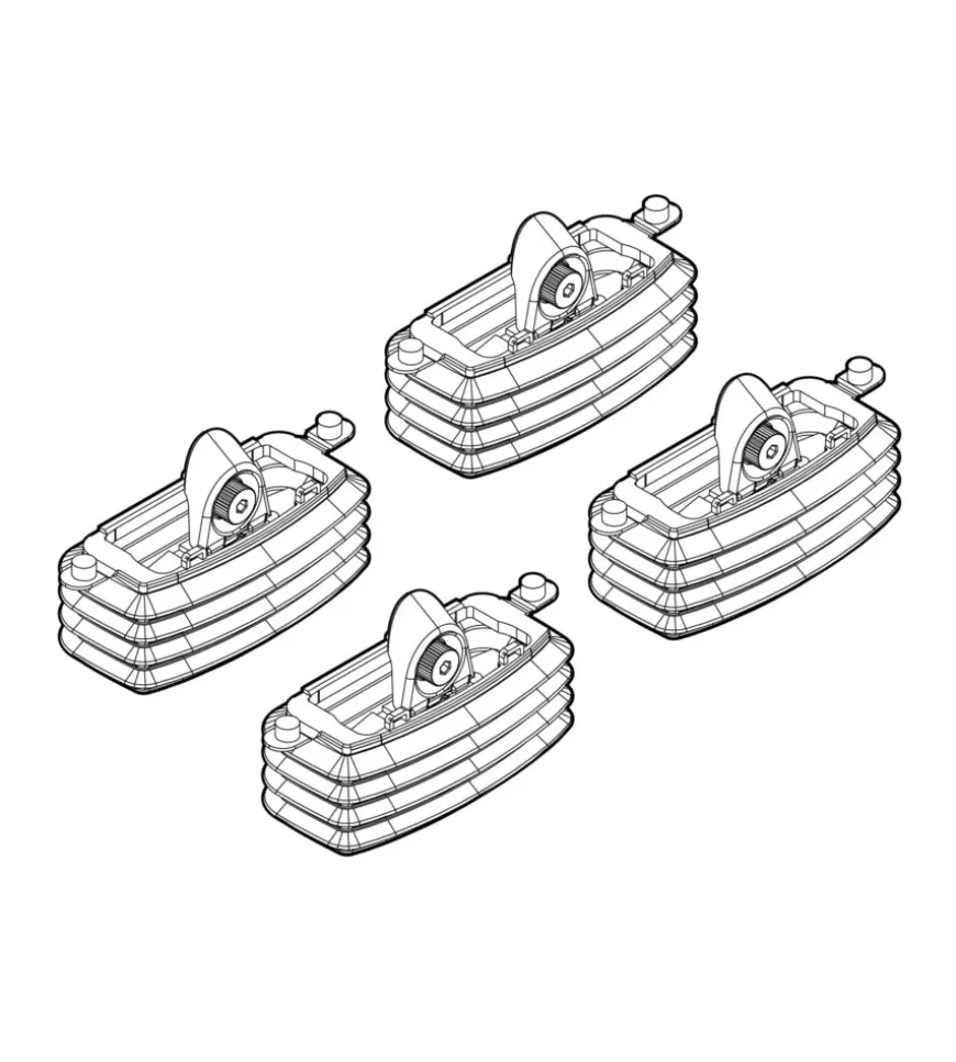 Kit attacchi per barre auto portatutto seat leon 3/5d 3/00>8/05, toledo 3/5d n21031