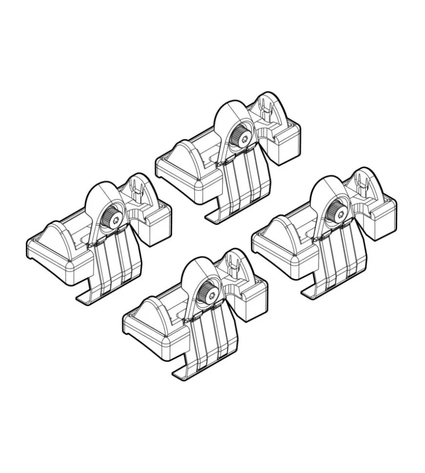 Kit attacchi per barre auto portatutto toyota corolla 01/02>12/07 n21008