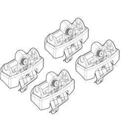 Kit attacchi per barre auto portatutto peugeot 206 3/5p 98>13  n21151